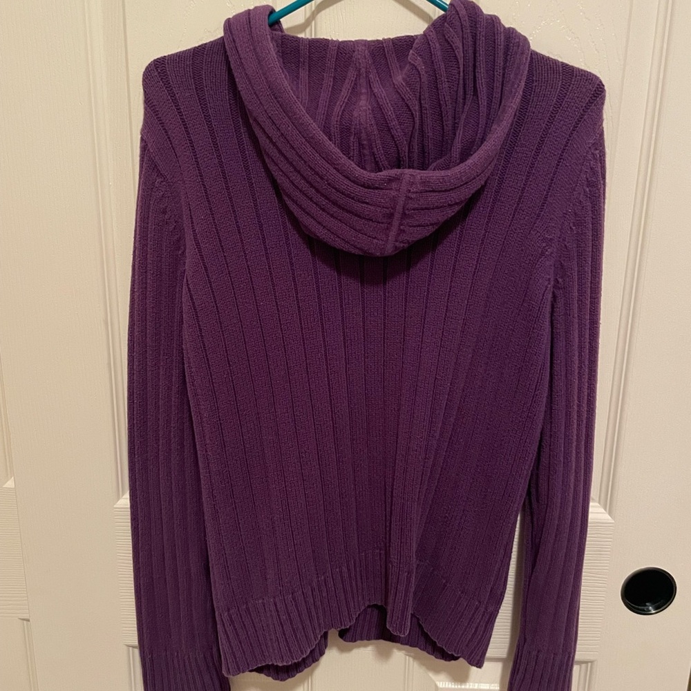 Ann Taylor Purple Cowl Neck Sweater